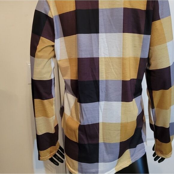 BRAND NEW PLAIT LONG SLEEVES V-NECK T-SHIRTS - Picture 13 of 16